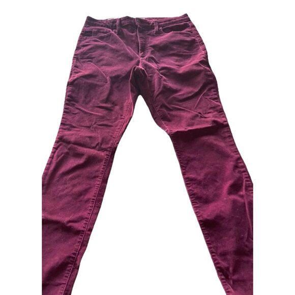 Vintage Universal thread high-rise skinny pants Women’s Sz 8/29 R Red Velvet - Picture 1 of 14